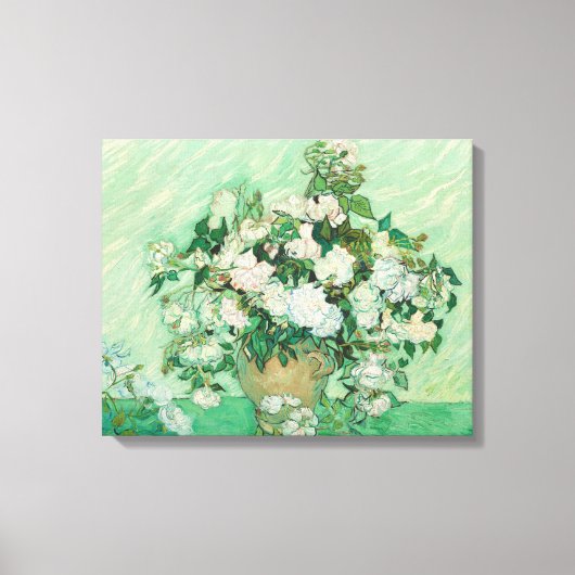 Toile Roses par Vincent van Gogh (Recto)