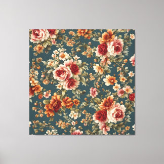 Toile Roses romantiques et belles fleurs