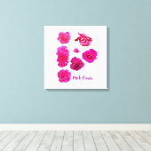 Toile Roses roses (Insitu (Plancher de Bois))