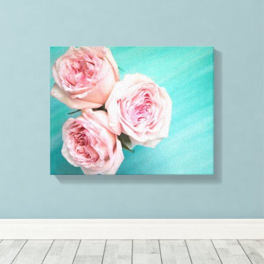 Toile Roses roses (Insitu (Plancher de Bois))