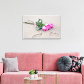Toile roses roses roses et empreintes dans le sable (Insitu(Salon))