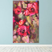 Toile Roses rouges Imprimer (Insitu (Plancher de Bois))