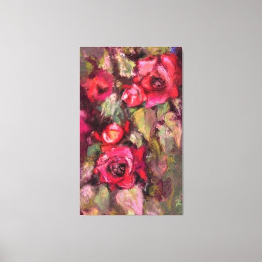 Toile Roses rouges Imprimer (Recto)