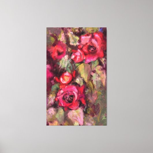 Toile Roses rouges Imprimer (Recto)