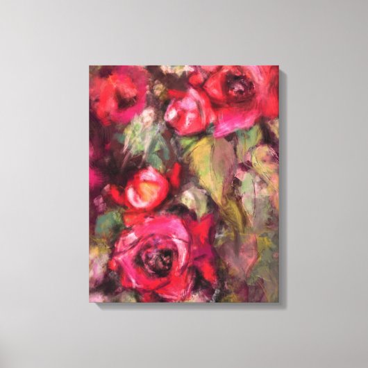 Toile Roses rouges Imprimer (Recto)