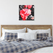 Toile Roses rouges romantiques (Insitu(Chambre))