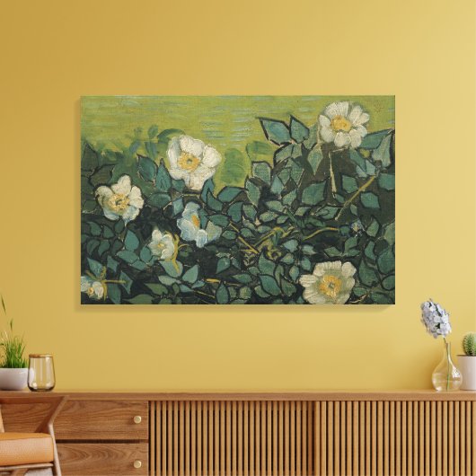 Toile Roses sauvages de Vincent van Gogh (Insitu(Salon))