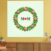 Toile Roses sur Laurel Wreath (Insitu(Salon))