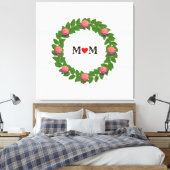 Toile Roses sur Laurel Wreath (Insitu(Chambre))