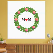 Toile Roses sur Laurel Wreath (Insitu(Salon))