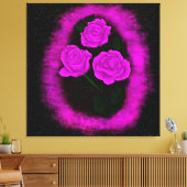 Toile Roses Vibrantes (Insitu(Salon))