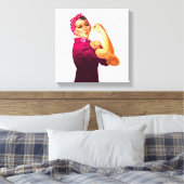Toile Rosie Le Riveter - Cancer Rose (Insitu(Chambre))