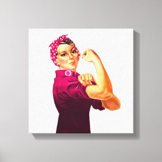 Toile Rosie Le Riveter - Cancer Rose (Recto)