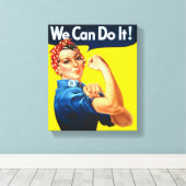 Toile Rosie le Riveter (Poster Iconique) (Nous pouvons l (Insitu (Plancher de Bois))