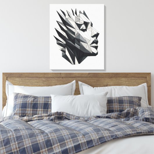 Toile Rostro de mujer poligonal (Insitu(Chambre))