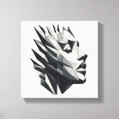 Toile Rostro de mujer poligonal (Recto)