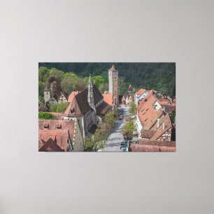 Toile Rothenburg ob der tauber vieille ville d'en haut