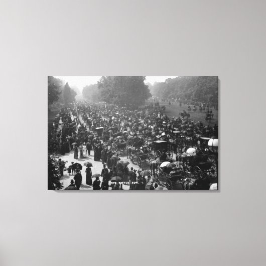 Toile Rotten Row in Hyde Park, London, c.1890 (Recto)