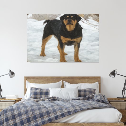 Toile Rottweiler Canvas Print (Insitu(Chambre))