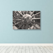 Toile Roue de chariot à l'ancienne (Insitu (Plancher de Bois))