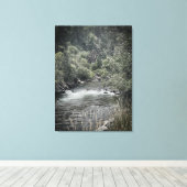 Toile Roue d'eau le long de la rivière (Insitu (Plancher de Bois))