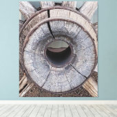 Toile Roue en Wagon Rustique Old West (Insitu (Plancher de Bois))