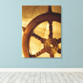 Toile Roue Et Carte Du Navire (Insitu (Plancher de Bois))