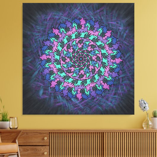 Toile Roue pourpre (Insitu(Salon))