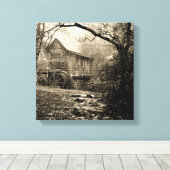 Toile Roue vintage (Insitu (Plancher de Bois))