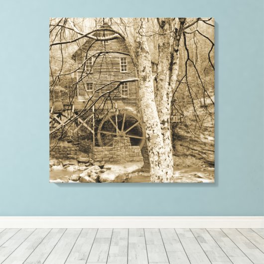 Toile Roue vintage (Insitu (Plancher de Bois))