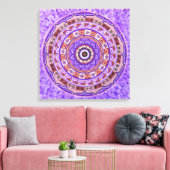 Toile Roue violette Mandala (Insitu(Salon))