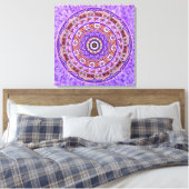 Toile Roue violette Mandala (Insitu(Chambre))
