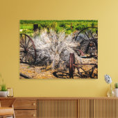 Toile Roues de Ranch Historique (Insitu(Salon))