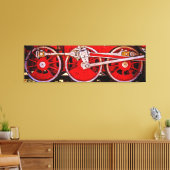 Toile Roues de train à vapeur vintage (Insitu(Salon))