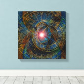 Toile Roues du temps (Insitu (Plancher de Bois))