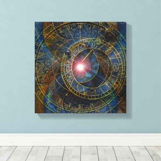 Toile Roues du temps (Insitu (Plancher de Bois))