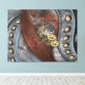 Toile Roues du temps en cuir (Insitu (Plancher de Bois))