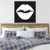 Toile Rouge à lèvres blanc (Insitu(Chambre))