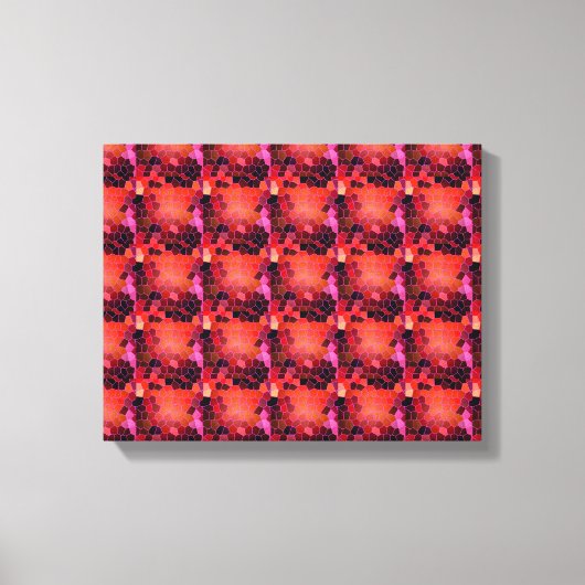 Toile Rouge Abstrait (Recto)