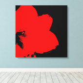 Toile Rouge Amaryllis (Insitu (Plancher de Bois))