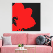 Toile Rouge Amaryllis (Insitu(Salon))