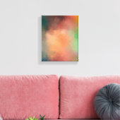 Toile Rouge Bleu Vert noir coloré Art moderne Abstrait (Insitu(Salon))