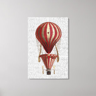 Toile Rouge chaud à gradins d'impression de ballon à air