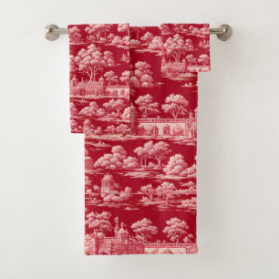 Toile rouge de Jouy