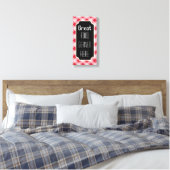 Toile Rouge En vichy Grande Alimentation Panneau Canvas (Insitu(Chambre))