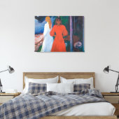 Toile Rouge et blanc | Edvard Munch | (Insitu(Chambre))