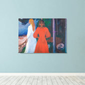 Toile Rouge et blanc | Edvard Munch | (Insitu (Plancher de Bois))