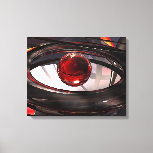 Toile rouge et noire enveloppée (Recto)