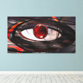 Toile rouge et noire enveloppée (Insitu (Plancher de Bois))