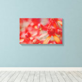 Toile Rouge Floral (Insitu (Plancher de Bois))